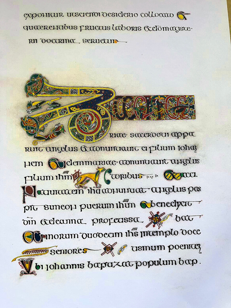 Folio aus dem Book of Kells reproduziert von Mario Kleff